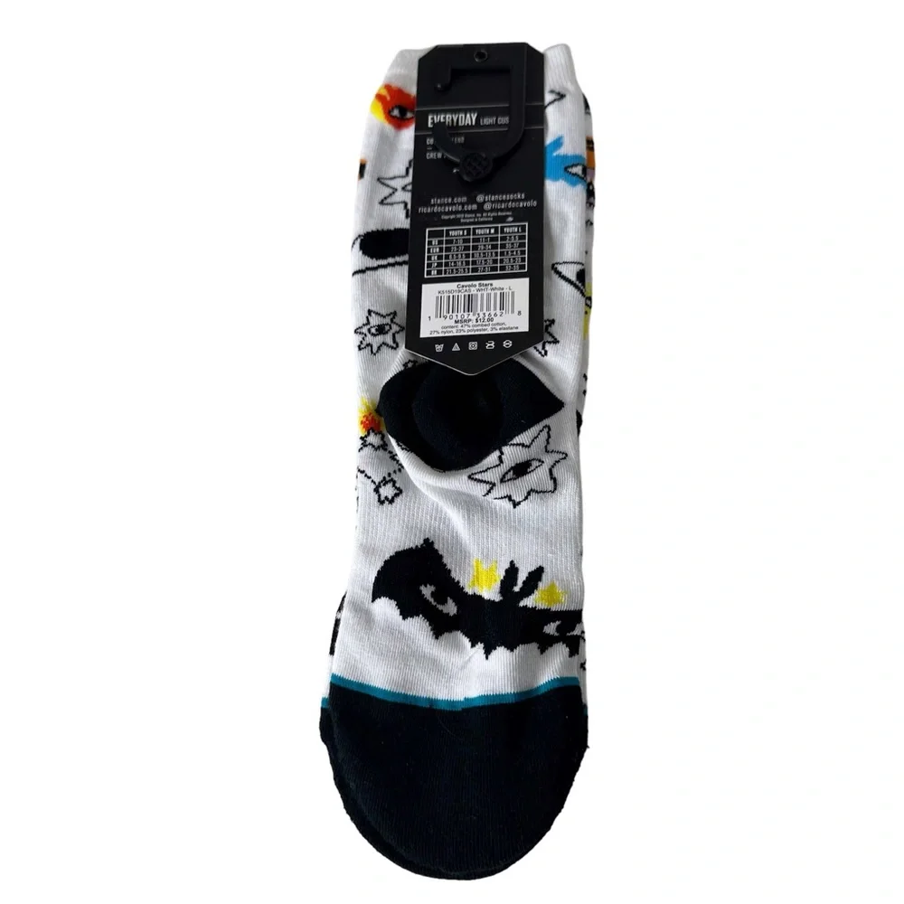 Stance Everyday Light Cushion Cotton Blend Crew Cavolo Stars Socks